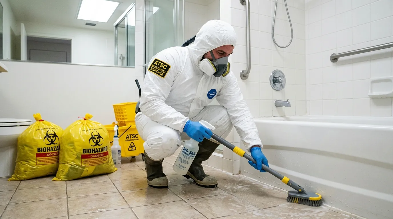 Decontamination equipment deployed for Blood Cleanup in Killingworth